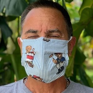 Ralph lauren university polo bear face mask